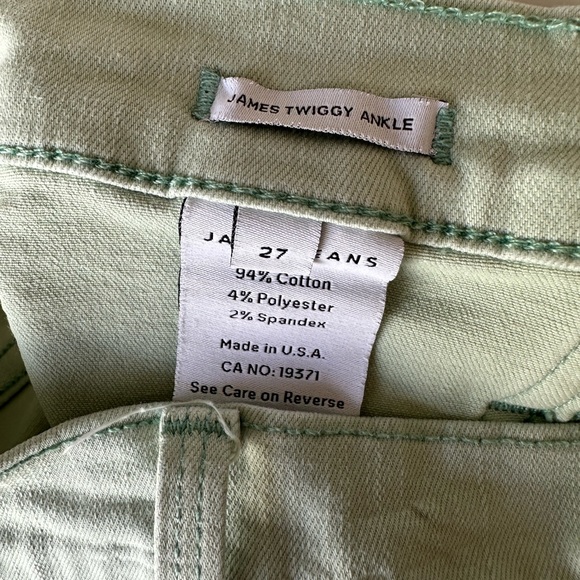 James Jeans Twiggy Ankle Mermaid Mint Skinny Jeans 27 - Picture 5 of 6